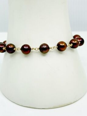 Hand Made 14k gold filled freshwater pearl bracelet - GM944